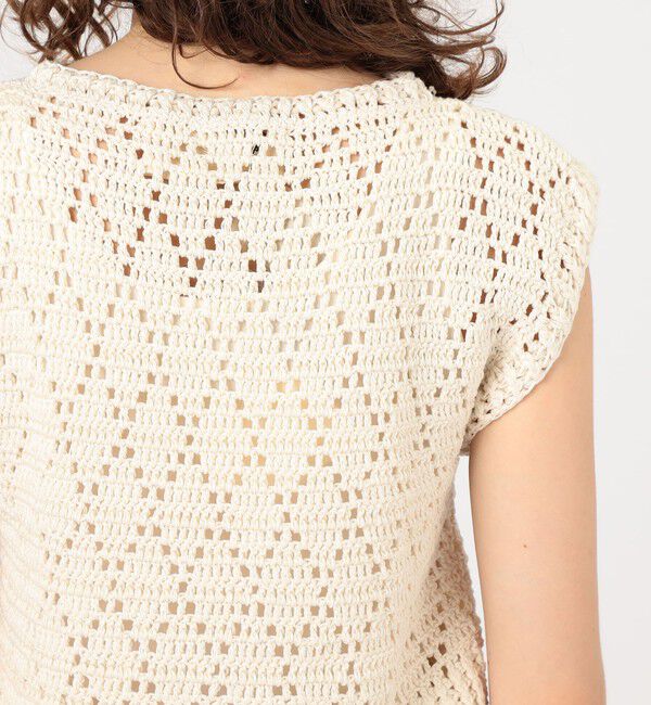 TOMORROWLAND GOODS「MAYDI ORQUIDEA コットンクロシェ プルオーバー」|ニット・セーター|