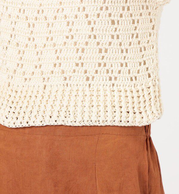 TOMORROWLAND GOODS「MAYDI ORQUIDEA コットンクロシェ プルオーバー」|ニット・セーター|