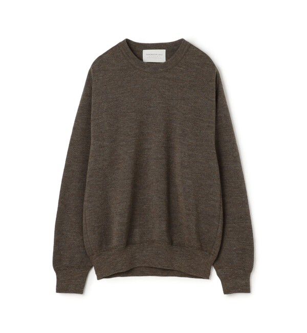 TOMORROWLAND MENS「TOMORROWLAND Tricot ウールラミー クルーネックプルオーバー」|ニット・セーター|47 ブラウン