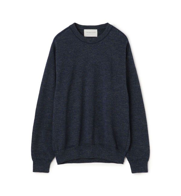 TOMORROWLAND MENS「TOMORROWLAND Tricot ウールラミー クルーネックプルオーバー」|ニット・セーター|67 ネイビー