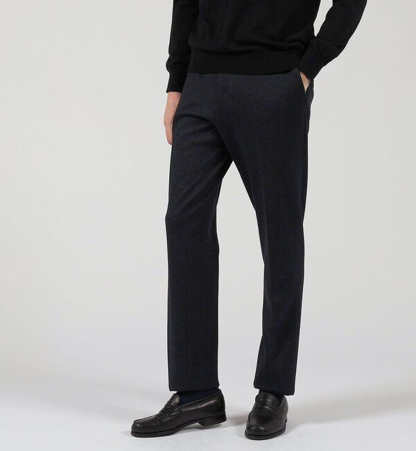 TOMORROWLAND MENS「ウールコットン ダブルジャガード ノープリーツシャーリングパンツ」|スラックス|