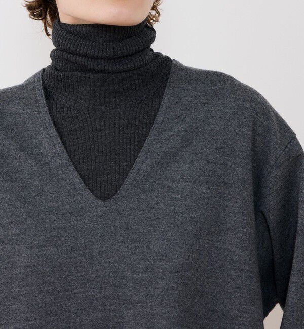 GALERIE VIE「ミルドスムース Vネックワンピース」|ワンピース|