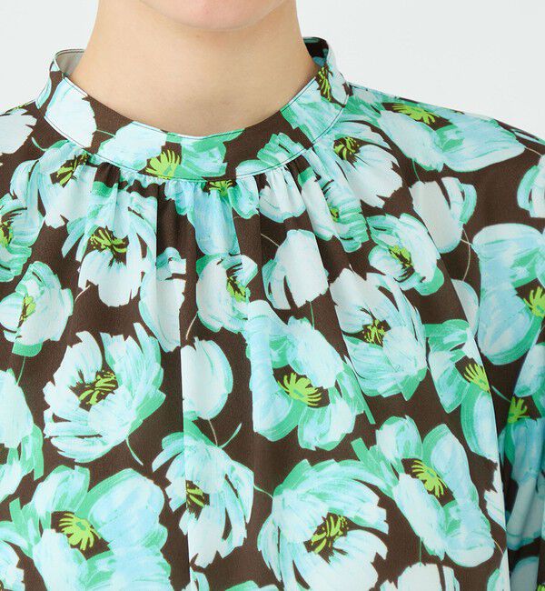 Ballsey「フェザリーフラワープリント ティアードワンピース」|ワンピース|