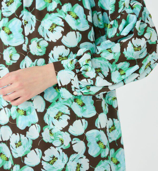 Ballsey「フェザリーフラワープリント ティアードワンピース」|ワンピース|