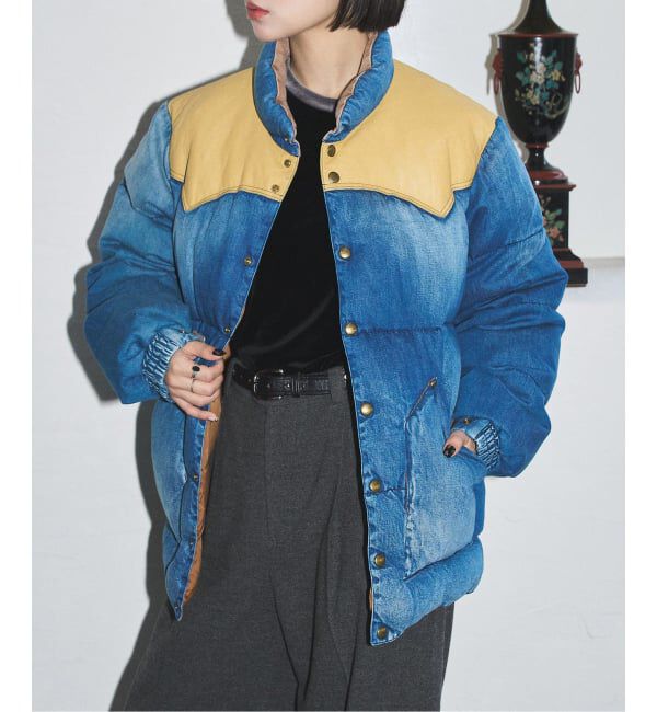  「ROCKY MOUNTAIN FEATHERBED DOWN JACKET DENIM 210-242-12：ダウンジャケット」|ダウン|