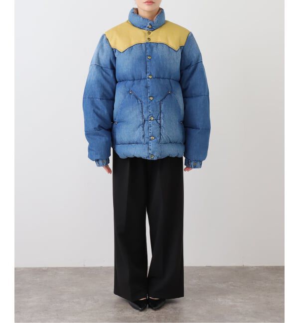  「ROCKY MOUNTAIN FEATHERBED DOWN JACKET DENIM 210-242-12：ダウンジャケット」|ダウン|