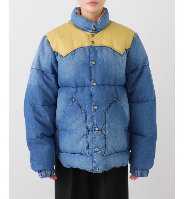 「ROCKY MOUNTAIN FEATHERBED DOWN JACKET DENIM 210-242-12：ダウンジャケット」|ダウン|