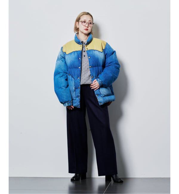  「ROCKY MOUNTAIN FEATHERBED DOWN JACKET DENIM 210-242-12：ダウンジャケット」|ダウン|