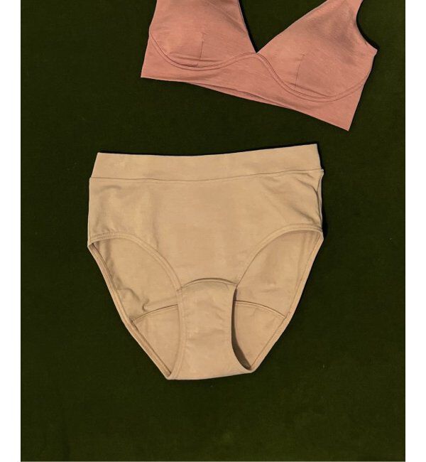 EMILYWEEK「オーガニックコットン混 吸水サニタリーショーツ」|インナー|ベージュ