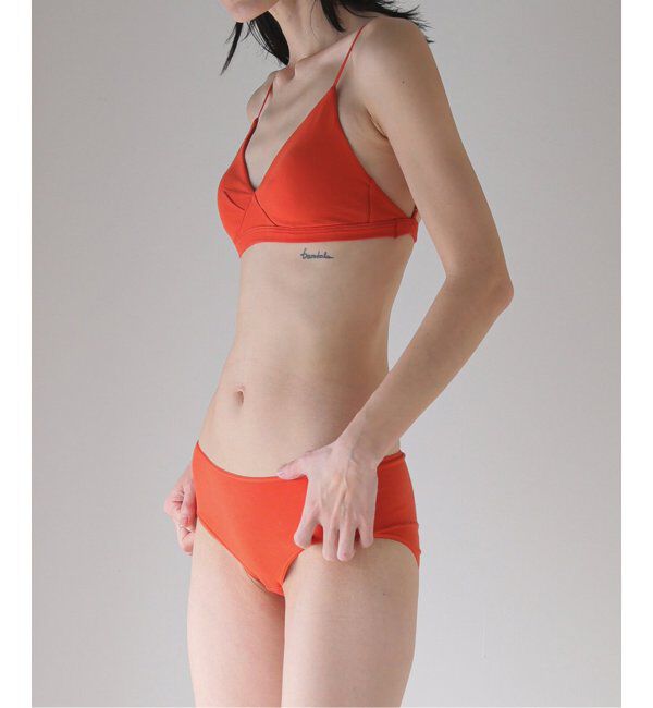 EMILYWEEK「【RESET】オーガニックコットン混 ブラ（オレンジレッド）」|インナー|