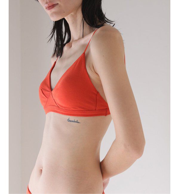 EMILYWEEK「【RESET】オーガニックコットン混 ブラ（オレンジレッド）」|インナー|