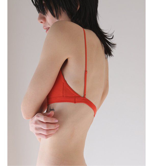 EMILYWEEK「【RESET】オーガニックコットン混 ブラ（オレンジレッド）」|インナー|