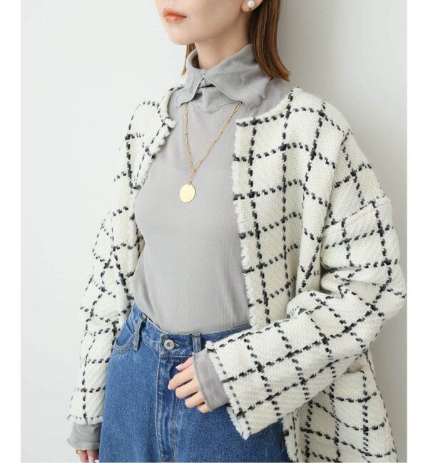 SLOBE IENA「《追加》MILLER/ミラー SLOBE別注 SHEER RIB タートルネック」|Tシャツ・カットソー|