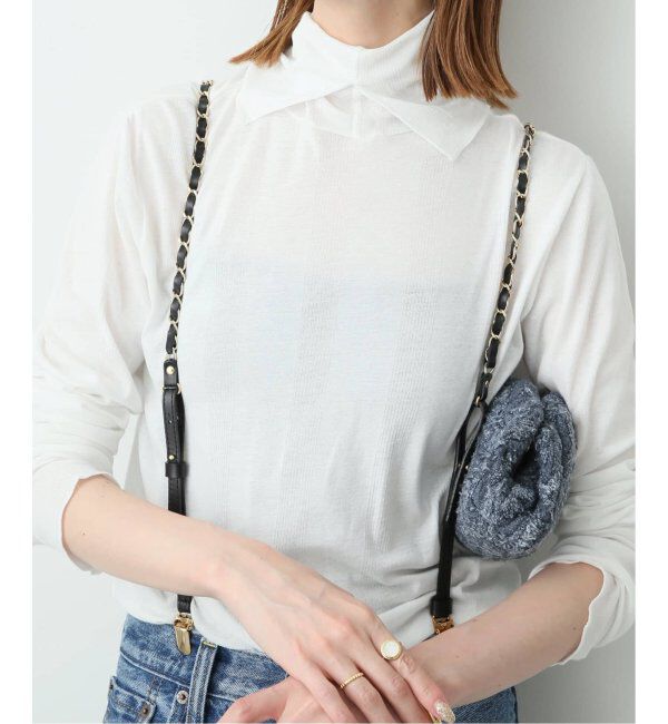 SLOBE IENA「《追加》MILLER/ミラー SLOBE別注 SHEER RIB タートルネック」|Tシャツ・カットソー|