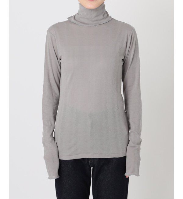 SLOBE IENA「《追加》MILLER/ミラー SLOBE別注 SHEER RIB タートルネック」|Tシャツ・カットソー|