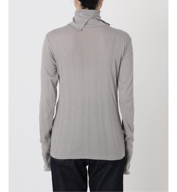 SLOBE IENA「《追加》MILLER/ミラー SLOBE別注 SHEER RIB タートルネック」|Tシャツ・カットソー|
