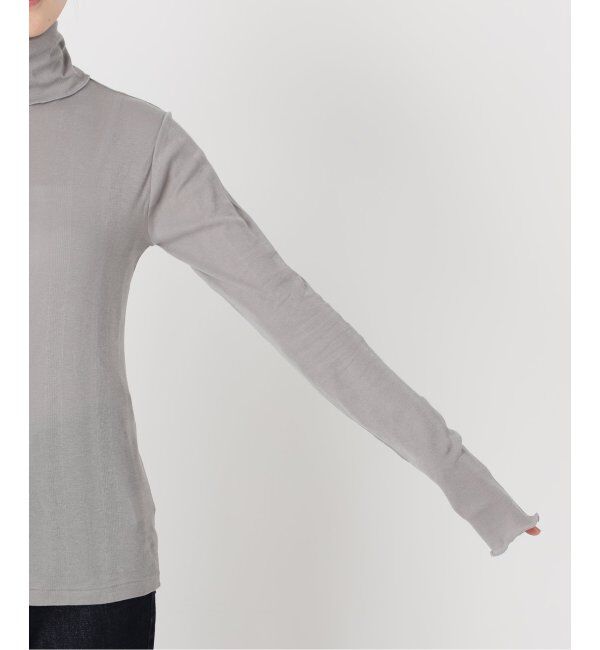 SLOBE IENA「《追加》MILLER/ミラー SLOBE別注 SHEER RIB タートルネック」|Tシャツ・カットソー|