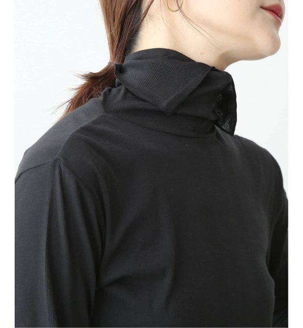 SLOBE IENA「《追加》MILLER/ミラー SLOBE別注 SHEER RIB タートルネック」|Tシャツ・カットソー|