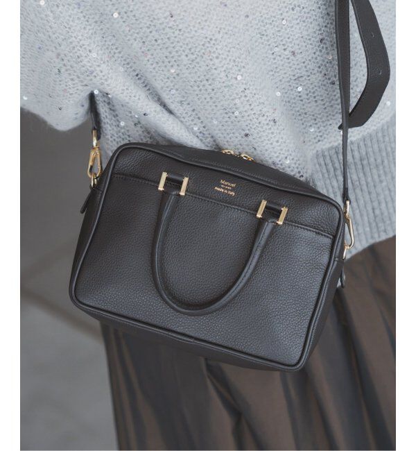 IENA「《追加5》Manuel MILANO/マニュエルミラノ 別注 レザーバッグ MIDI」|ハンドバッグ|