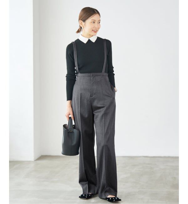 IENA「サスペンダーパンツ」|スラックス|