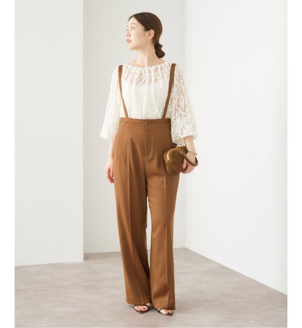 IENA「サスペンダーパンツ」|スラックス|