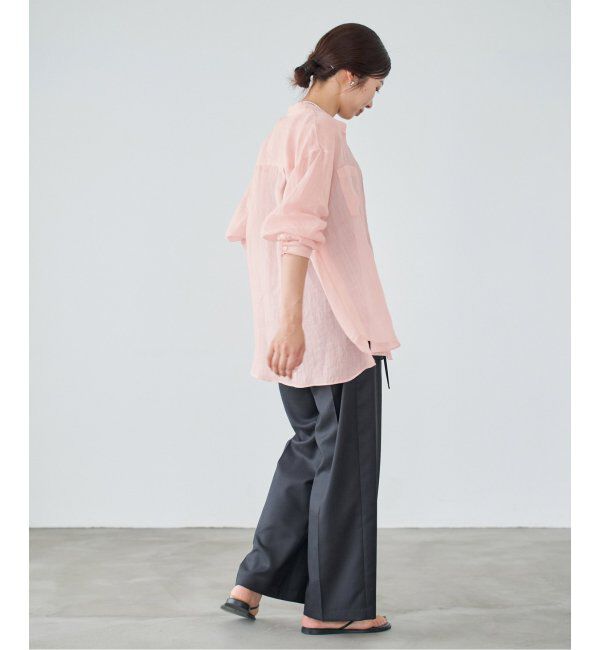 IENA「《追加》ラミーバンドカラーシャツ」|シャツ・ブラウス|