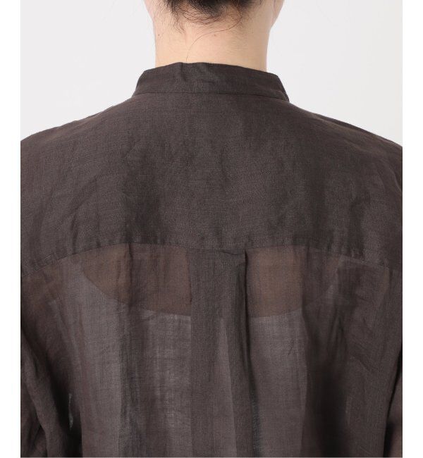 IENA「《追加》ラミーバンドカラーシャツ」|シャツ・ブラウス|