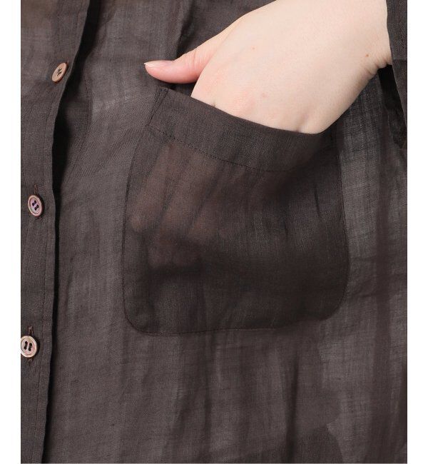 IENA「《追加》ラミーバンドカラーシャツ」|シャツ・ブラウス|