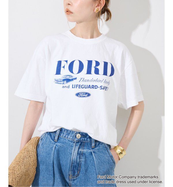 SLOBE IENA「《追加2》GOOD ROCK SPEED/グッドロックスピード SLOBE別注 FORD TEE」|Tシャツ・カットソー|ホワイト