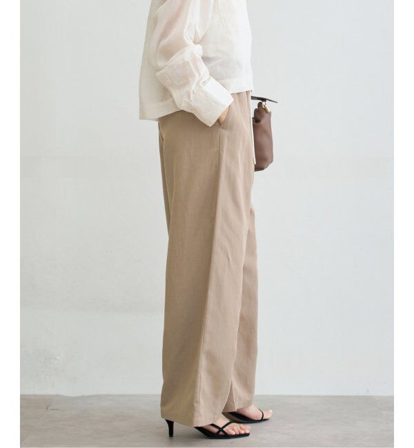 IENA「リネン混イージーパンツ」|その他|