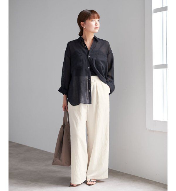 IENA「リネン混イージーパンツ」|その他|