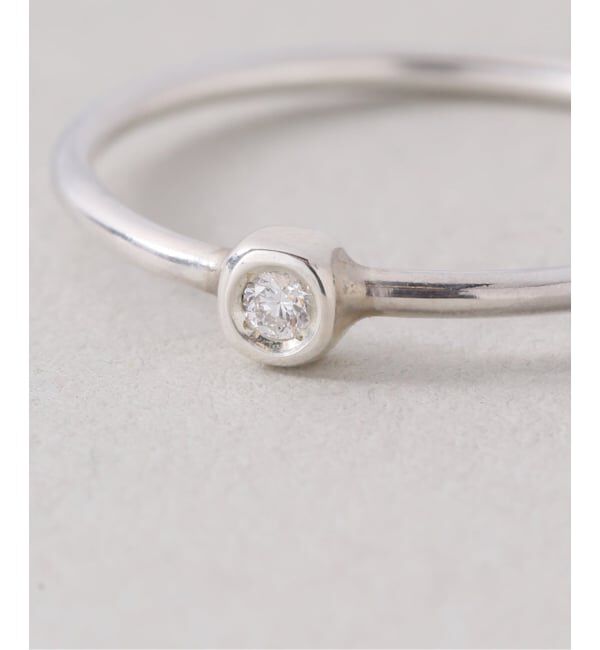 SLOBE IENA「unique/ユニーク SLOBE別注 ダイヤモンド1粒リング」|リング|