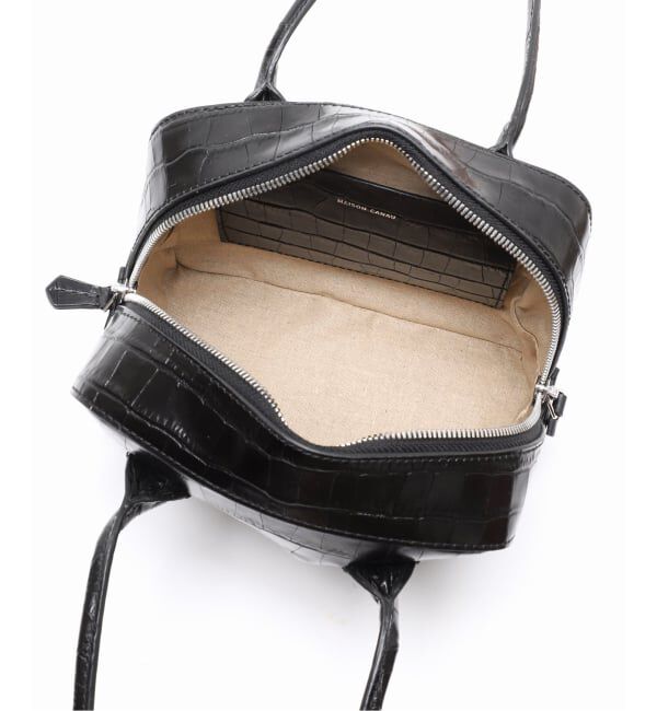 VERMEIL par iena「MAISON CANAU メゾン カナウ ボックスボストンS 別注ロングハンドル MCLH3DB2」|ボストンバッグ|