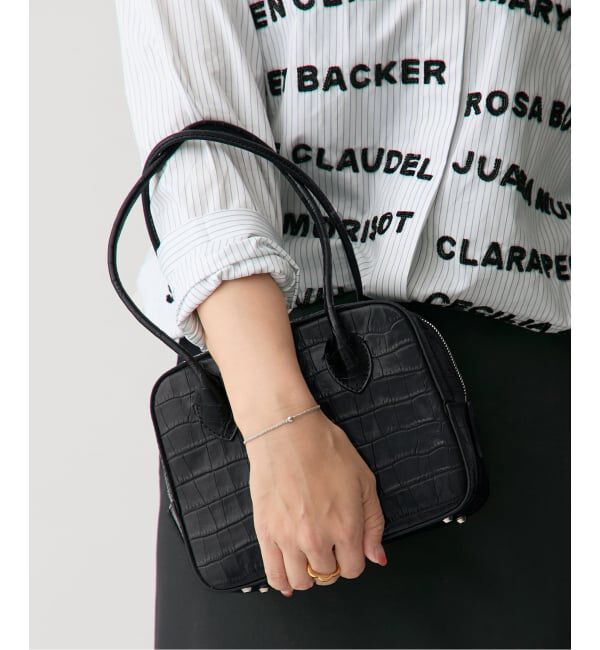 VERMEIL par iena「MAISON CANAU メゾン カナウ ボックスボストンS 別注ロングハンドル MCLH3DB2」|ボストンバッグ|