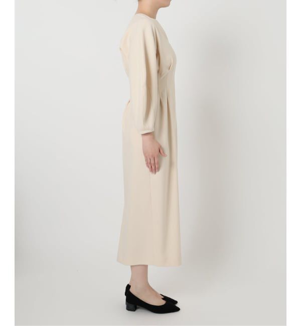 VERMEIL par iena「《追加2》P/Ryツイルウエストシェイプワンピース」|ワンピース|