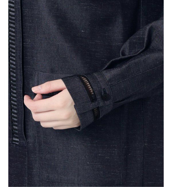 VERMEIL par iena「Room no.8 BLACK  ルームエイトブラック TRI/TWILL COMBI LACE DRE BR80-244-35690」|ワンピース|