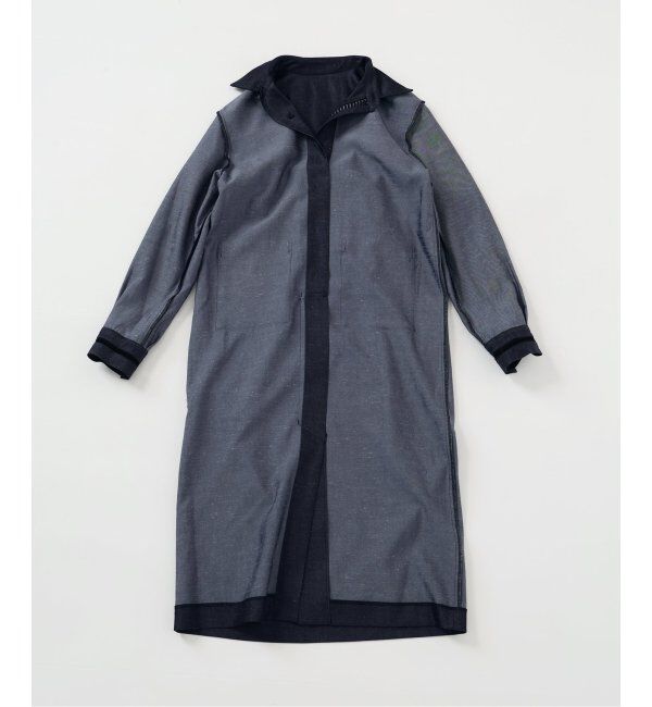 VERMEIL par iena「Room no.8 BLACK  ルームエイトブラック TRI/TWILL COMBI LACE DRE BR80-244-35690」|ワンピース|