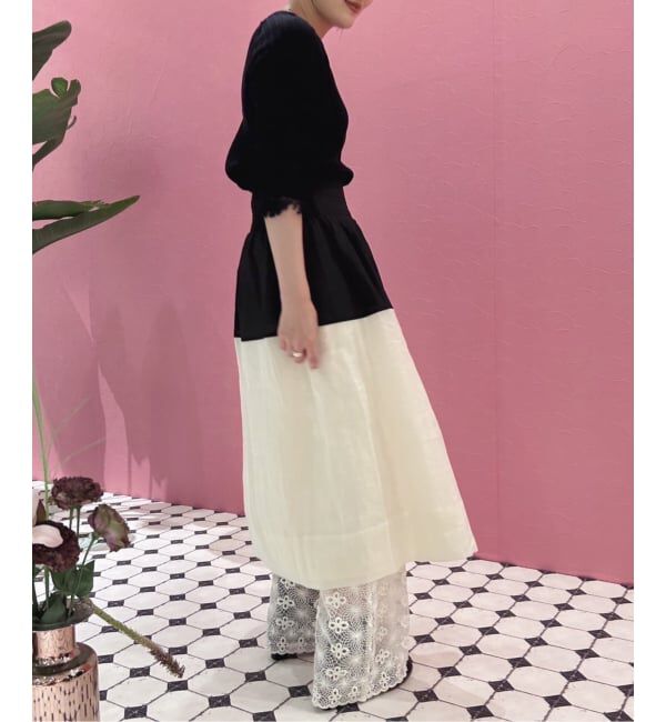 IENA LA BOUCLE「SEA NEW YORK/シー ニューヨーク NICOLA RAMIE MIDI SKIRT PF25-081」|スカート|