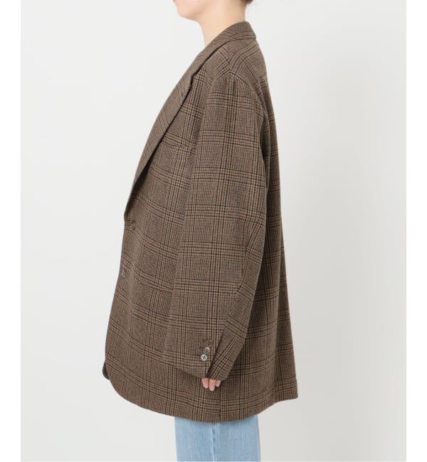IENA「COUTURE D&rsquo;ADAM/クチュールドアダム BIG JK グレンチェック」|テーラードジャケット|