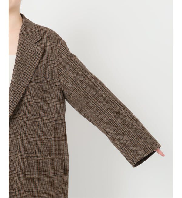 IENA「COUTURE D&rsquo;ADAM/クチュールドアダム BIG JK グレンチェック」|テーラードジャケット|