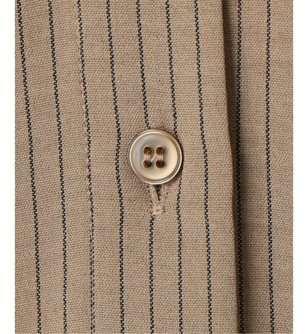 SLOBE IENA「チョークストライプティアードシャツワンピース」|ワンピース|