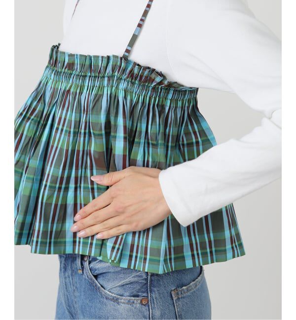 SLOBE IENA「sara mallika/サラ マリカ SLOBE別注 マドラスチェックキャミ」|シャツ・ブラウス|