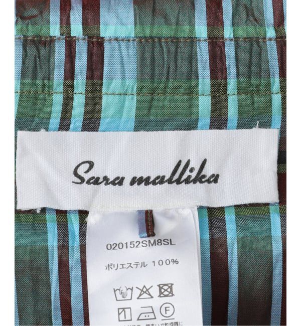 SLOBE IENA「sara mallika/サラ マリカ SLOBE別注 マドラスチェックキャミ」|シャツ・ブラウス|