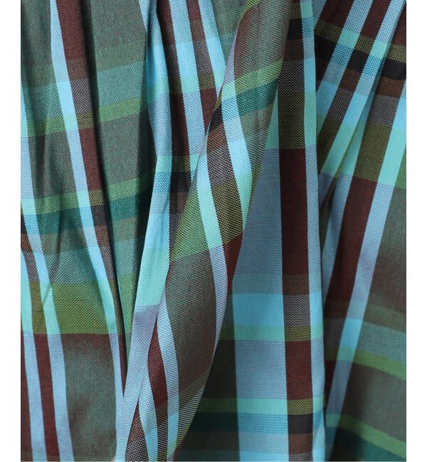 SLOBE IENA「sara mallika/サラ マリカ SLOBE別注 マドラスチェックキャミ」|シャツ・ブラウス|