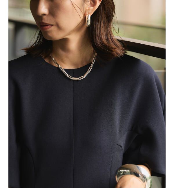 VERMEIL par iena「eliou エリウ CLAIRE ネックレス NSCLA704 シルバー」|ネックレス|