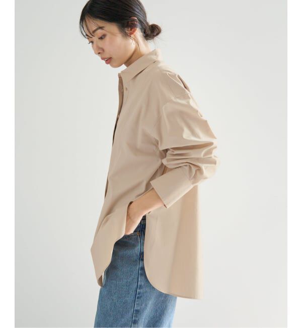 IENA「Maison IENAブザムシャツ」|シャツ・ブラウス|ベージュ