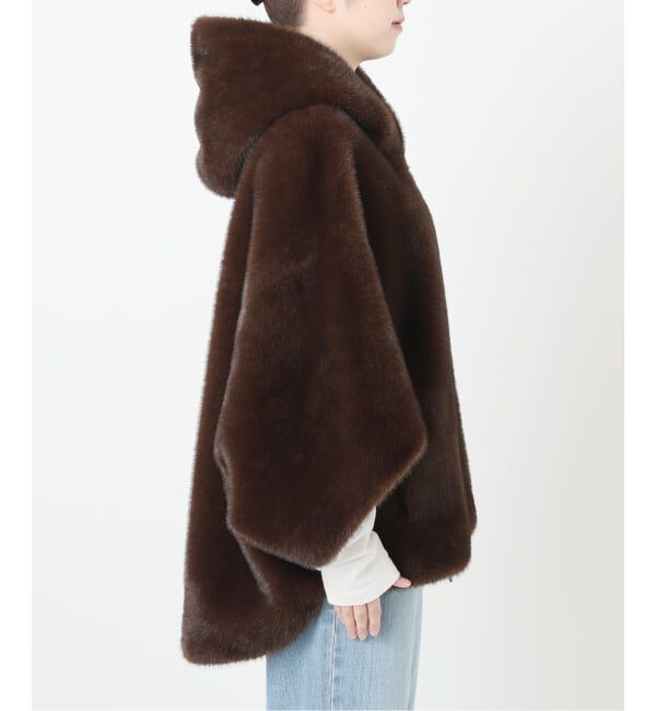 【新品未使用】IENA LOU ANDREA エコファーブルゾン S ブラウン LOU ANDREA/ルーアンドレア ECO FUR BZ エコファーブルゾン（IENA