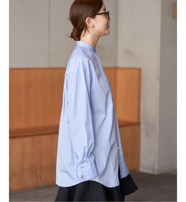 IENA「スビンコットンビブシャツ」|シャツ・ブラウス|