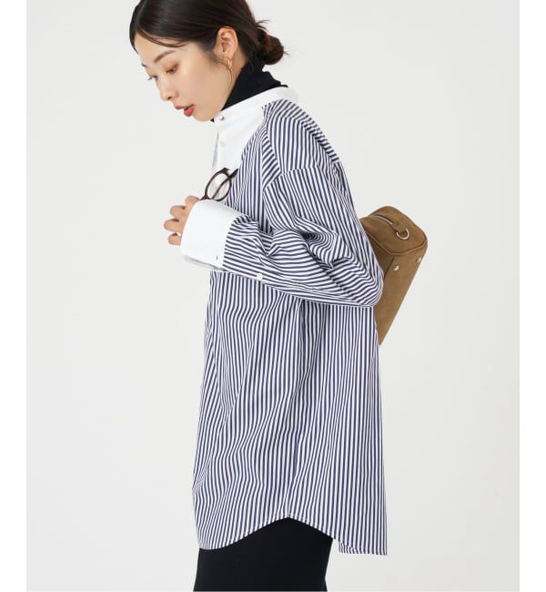 IENA「スビンコットンビブシャツ」|シャツ・ブラウス|