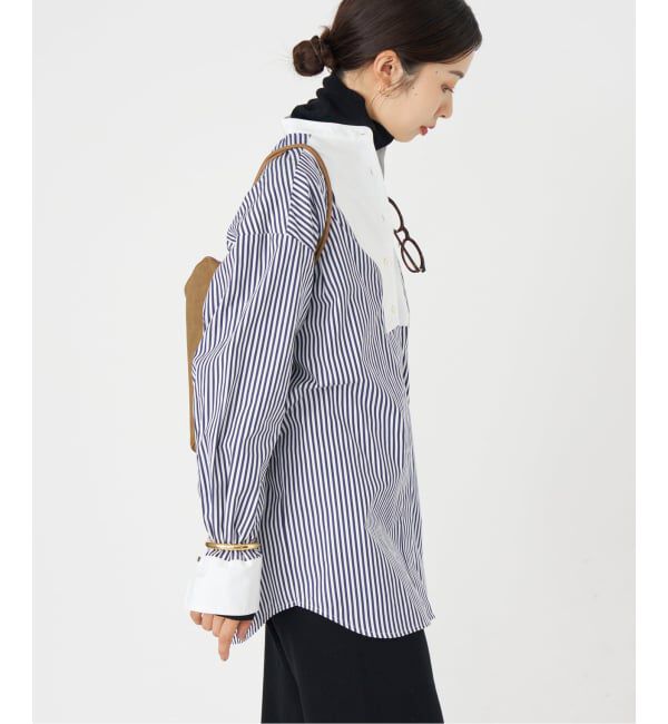 IENA「スビンコットンビブシャツ」|シャツ・ブラウス|